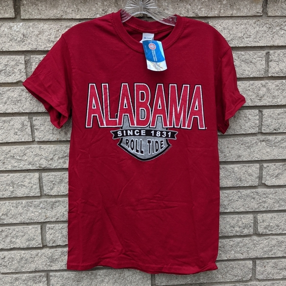 Gildan Other - NEW University of Alabama Roll Tide Since 1831 Red Men's T-shirt Small NWT Game